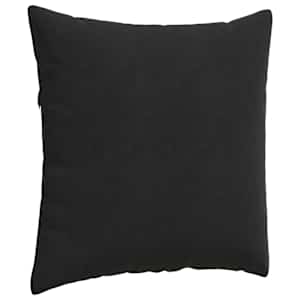 Pohovkové polštáře 2 pcs Černá 80 x 80 cm Žebrovaná látka - obrázek 5