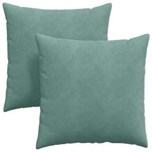 Pohovkové polštáře 2 pcs Mořská zelená 80 x 80 cm - obrázek 2