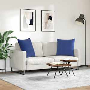 Pohovkové polštáře 2 pcs Policová modrá 80 x 80 cm - obrázek 4