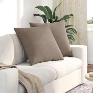 Pohovkové polštáře 2 pcs Taupe 80 x 80 cm textil - obrázek 1