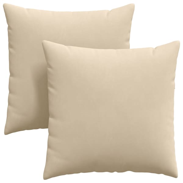 vidaXL Diivanipadjad 2 tk kangas cream 80 x 80 cm