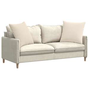 Pohovkové polštáře 2 pcs Béžová 80 x 80 cm textil - obrázek 3