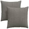 vidaXL Diivanipadjad 2 pcs Helehall 80 x 80 cm Korter kangas