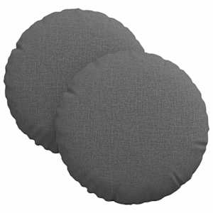 vidaXL Istumispatjad 2 tk kangas Tumehall &Oslash;30 x 13 cm