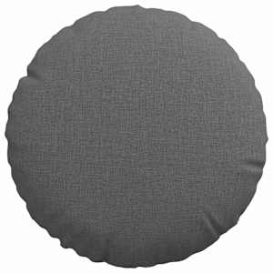Polštáře na sedadla 2 pcs Tmavě šedá Ø30 x 13 cm textil - obrázek 6