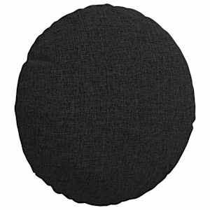 Polštáře na sedadla 2 pcs Černá Ø30 x 13 cm textil - obrázek 5