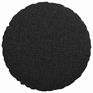 Polštáře na sedadla 2 pcs Černá Ø30 x 13 cm textil - obrázek 6