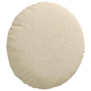 Polštáře na sedadla 2 pcs Krémová Ø30 x 13 cm textil - obrázek 5
