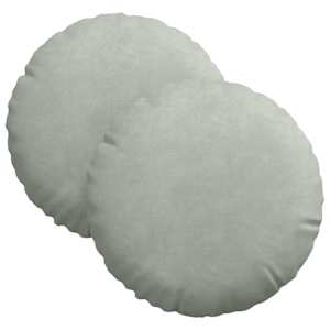 vidaXL Istumispatjad 2 tk Samet Helehall &Oslash;30 x 13 cm