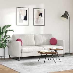 Polštáře na sedadla 2 pcs Víno Červené Ø 40 x 13 cm samet - obrázek 4