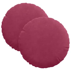 vidaXL Istumispatjad 2 tk Samet Veinpunane &Oslash;30 x 13 cm