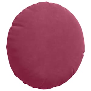 Polštáře na sedadla 2 pcs Víno Červené Ø 40 x 13 cm samet - obrázek 5
