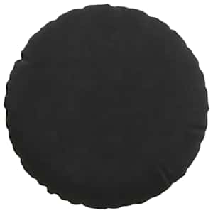 Polštáře na sedadla 2 pcs Černá Ø 40 x 13 cm samet - obrázek 6