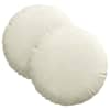vidaXL Istumispatjad 2 tk Samet cream &Oslash;30 x 13 cm