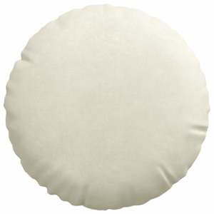 Polštáře na sedadla 2 pcs Krémová Ø 40 x 13 cm samet - obrázek 6
