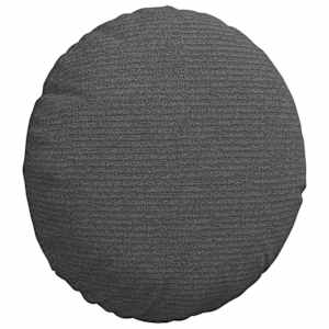 Polštáře na sedadla 2 pcs Tmavě šedá Ø 30 cm Žebrovaná látka - obrázek 5