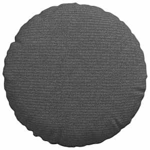 Polštáře na sedadla 2 pcs Tmavě šedá Ø 30 cm Žebrovaná látka - obrázek 6
