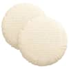 vidaXL Istumispatjad 2 tk Korter kangas cream &Oslash;30 x 13 cm