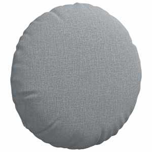Polštáře na sedadla 2 pcs Světle šedá Ø40 x 13 cm textil - obrázek 5