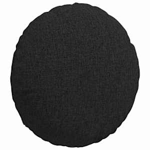Polštáře na sedadla 2 pcs Černá Ø40 x 13 cm textil - obrázek 5