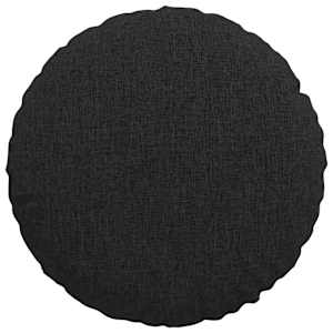 Polštáře na sedadla 2 pcs Černá Ø40 x 13 cm textil - obrázek 6