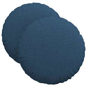 Polštáře na sedadla 2 pcs Modrá Ø40 x 13 cm textil - obrázek 2