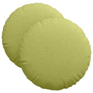 Polštáře na sedadla 2 pcs Světlá zelená Ø40 x 13 cm textil - obrázek 2