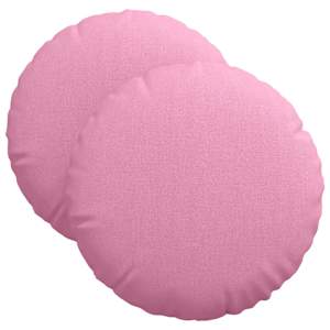 Polštáře na sedadla 2 pcs Růžová Ø40 x 13 cm textil - obrázek 2