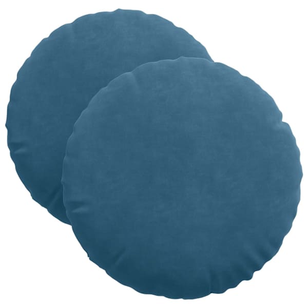 vidaXL Istumispatjad 2 pcs Sinine &Oslash; 40 x 13 cm Samet