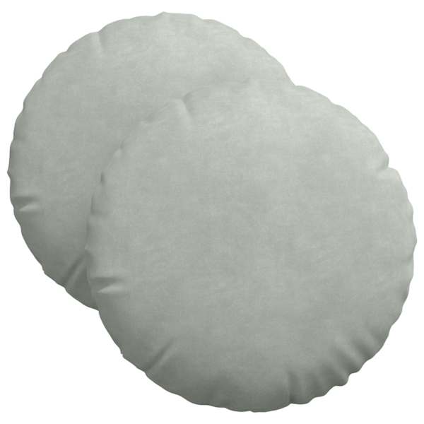 vidaXL Istumispatjad 2 pcs Helehall &Oslash; 40 x 13 cm Samet