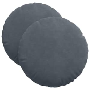 vidaXL Istumispatjad 2 pcs Tumehall &Oslash; 40 x 13 cm Samet
