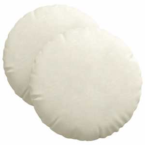 vidaXL Istumispatjad 2 pcs cream &Oslash; 40 x 13 cm Samet