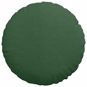 Polštáře na sedadla 2 pcs Tmavě zelená Ø 40 cm Žebrovaná látka - obrázek 6