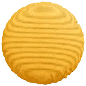 Polštáře na sedadla 2 pcs Světlá žlutá Ø 40 cm Žebrovaná látka - obrázek 6