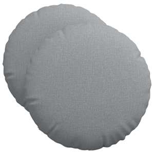Polštáře na sedadla 2 pcs Světle šedá Ø50 x 19 cm textil - obrázek 2