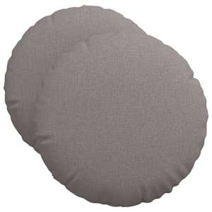 Polštáře na sedadla 2 pcs Taupe Ø50 x 19 cm textil - obrázek 2
