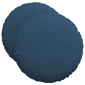 Polštáře na sedadla 2 pcs Modrá Ø50 x 19 cm textil - obrázek 2