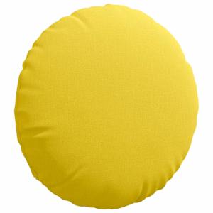 Polštáře na sedadla 2 pcs Světlá žlutá Ø50 x 19 cm textil - obrázek 5