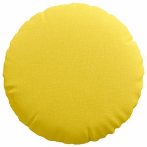Polštáře na sedadla 2 pcs Světlá žlutá Ø50 x 19 cm textil - obrázek 6