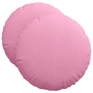 Polštáře na sedadla 2 pcs Růžová Ø50 x 19 cm textil - obrázek 2