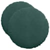 vidaXL Istumispatjad 2 tk Samet Tume rohelise &Oslash;50 x 19 cm