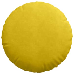 Polštáře na sedadla 2 pcs Žlutá Ø 40 x 13 cm samet - obrázek 6