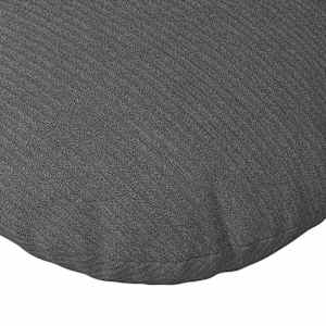 Polštáře na sedadla 2 pcs Tmavě šedá Ø 50 cm Žebrovaná látka - obrázek 7