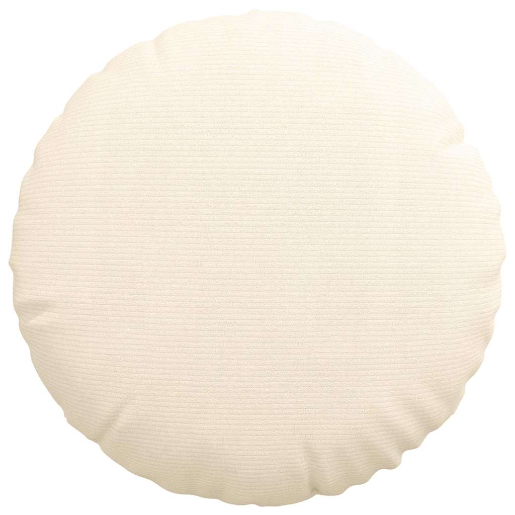 Μαξιλάρια καθισμάτων 2 pcs Κρεμ Ø 50 cm Υφασμάτινο Κορντουρά - Image 6