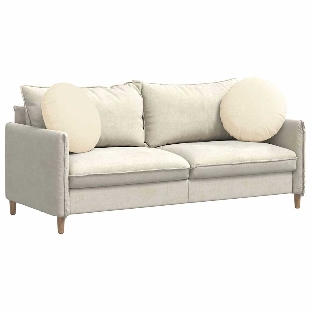 Μαξιλάρια καθισμάτων 2 pcs Κρεμ Ø 50 cm Υφασμάτινο Κορντουρά - Image 3