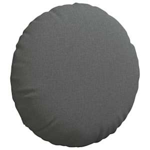 Polštáře na sedadla 2 pcs Tmavě šedá Ø60 x 21 cm textil - obrázek 5