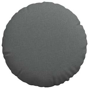 Polštáře na sedadla 2 pcs Tmavě šedá Ø60 x 21 cm textil - obrázek 6