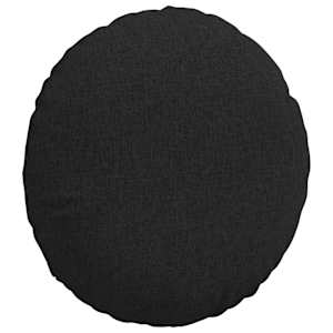 Polštáře na sedadla 2 pcs Černá Ø60 x 21 cm textil - obrázek 5