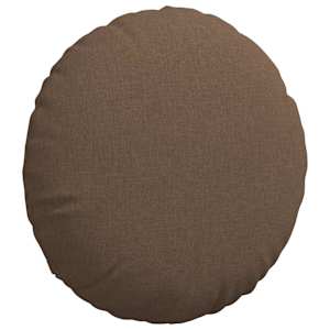 Polštáře na sedadla 2 pcs Hnědá Ø60 x 21 cm textil - obrázek 5