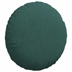 Polštáře na sedadla 2 pcs Tmavě zelená Ø60 x 21 cm textil - obrázek 5